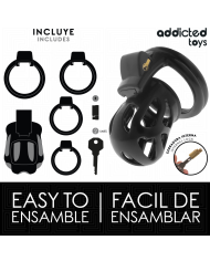 ADDICTED TOYS LOCKED SILENT KEEP JAULA PARA PENE 75 CM