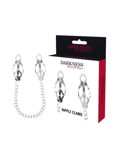 DARKNESS ABRAZADERA PEZONES METAL CON CADENA DARKNESS ABRAZADERA PEZONES METAL CON CADENA