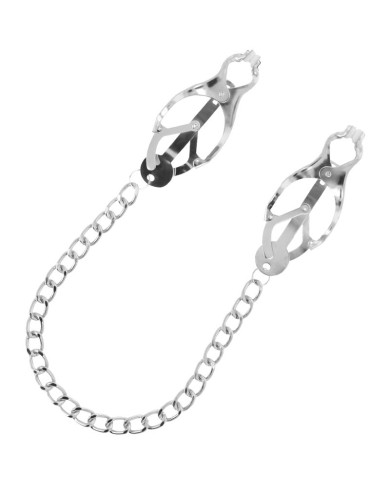 DARKNESS ABRAZADERA PEZONES METAL CON CADENA DARKNESS ABRAZADERA PEZONES METAL CON CADENA