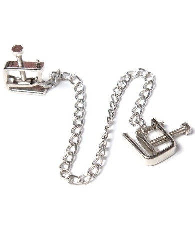 OHMAMA FETISH PINZAS METALICAS TORNILLO CON CADENA OHMAMA FETISH PINZAS METALICAS TORNILLO CON CADENA