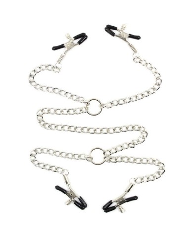 OHMAMA FETISH 4 PINZAS PEZONES CON CADENAS OHMAMA FETISH 4 PINZAS PEZONES CON CADENAS