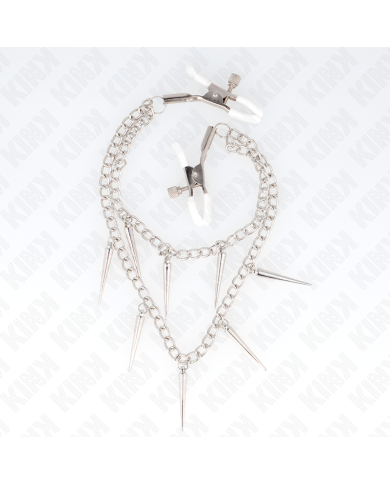 KINK PINZAS PARA PEZONES CON CADENA DE PUAS 30 CM KINK PINZAS PARA PEZONES CON CADENA DE PUAS 30 CM