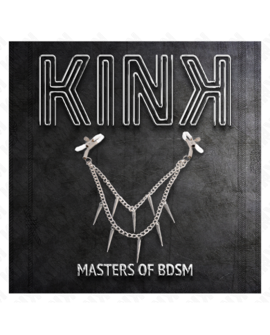 KINK PINZAS PARA PEZONES CON CADENA DE PUAS 30 CM KINK PINZAS PARA PEZONES CON CADENA DE PUAS 30 CM