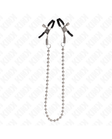 KINK PINZAS PARA PEZONES CON CADENA DE BOLAS 30 CM KINK PINZAS PARA PEZONES CON CADENA DE BOLAS 30 CM