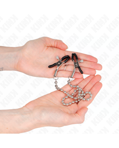 KINK PINZAS PARA PEZONES CON CADENA DE BOLAS 30 CM KINK PINZAS PARA PEZONES CON CADENA DE BOLAS 30 CM