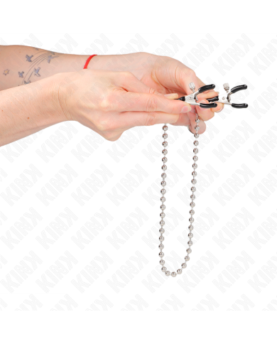 KINK PINZAS PARA PEZONES CON CADENA DE BOLAS 30 CM KINK PINZAS PARA PEZONES CON CADENA DE BOLAS 30 CM