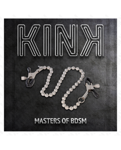 KINK PINZAS PARA PEZONES CON CADENA DE BOLAS 30 CM KINK PINZAS PARA PEZONES CON CADENA DE BOLAS 30 CM