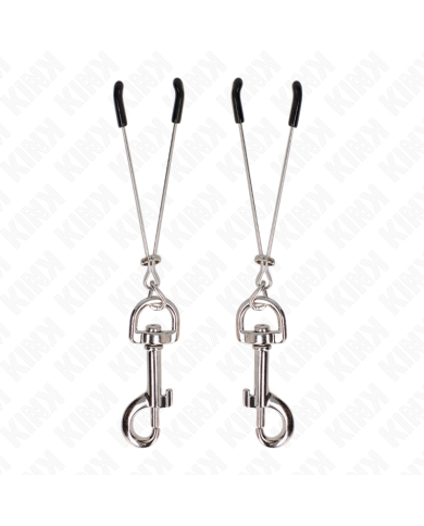 KINK PINZAS PARA PEZONES FINA CON GANCHO PLATEADO 7 CM