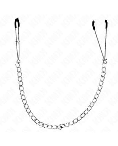 KINK PINZAS PARA PEZONES FINA CON CADENA GRUESA 30 CM KINK PINZAS PARA PEZONES FINA CON CADENA GRUESA 30 CM