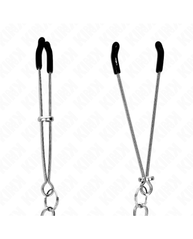 KINK PINZAS PARA PEZONES FINA CON CADENA GRUESA 30 CM KINK PINZAS PARA PEZONES FINA CON CADENA GRUESA 30 CM