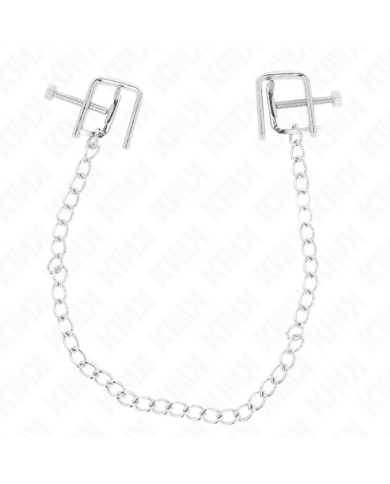 KINK PINZAS PARA PEZONES COMPRESORA TORNILLO DE BANCO CON CADENA 30 CM