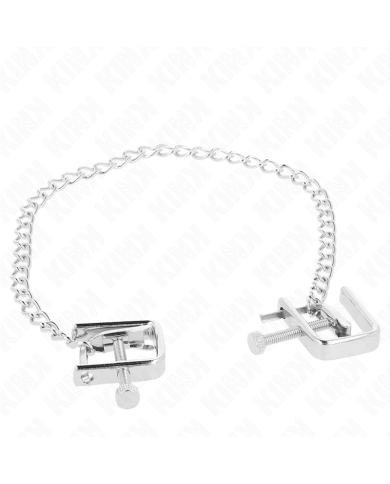 KINK PINZAS PARA PEZONES COMPRESORA TORNILLO DE BANCO CON CADENA 30 CM