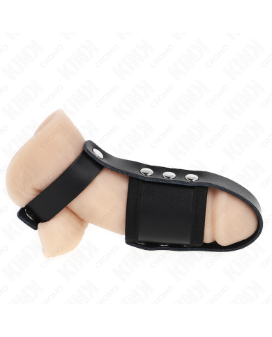 KINK ANILLO JAULA PENE CUERO CON CORREA DIVISORIA DE BOLAS RECUBIERTO AJUSTABLE KINK ANILLO JAULA PENE CUERO CON CORREA DIVISORIA DE BOLAS RECUBIERTO AJUSTABLE