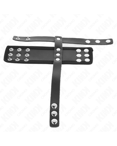 KINK ANILLO JAULA PENE CUERO CON CORREA DIVISORIA DE BOLAS RECUBIERTO AJUSTABLE KINK ANILLO JAULA PENE CUERO CON CORREA DIVISORIA DE BOLAS RECUBIERTO AJUSTABLE