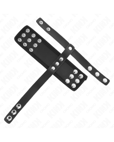 KINK ANILLO JAULA PENE CUERO CON CORREA DIVISORIA DE BOLAS RECUBIERTO AJUSTABLE KINK ANILLO JAULA PENE CUERO CON CORREA DIVISORIA DE BOLAS RECUBIERTO AJUSTABLE