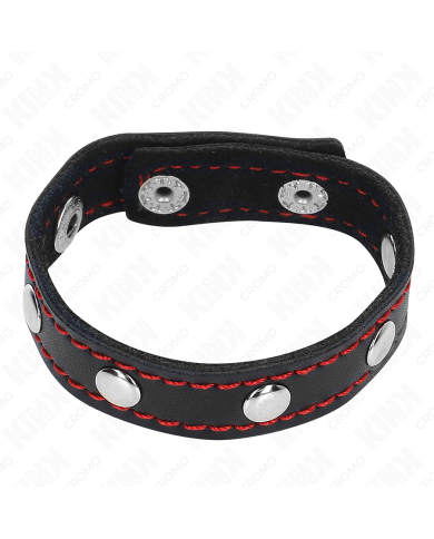 KINK ANILLO PENE CUERO CON CIERRE A PRESION FORRO ROJO 21 X 15 CM KINK ANILLO PENE CUERO CON CIERRE A PRESION FORRO ROJO 21 X 15 CM