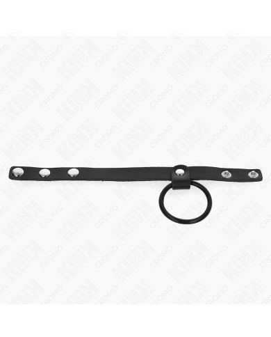 KINK ANILLO PENE SILICONA 38 CM Y DIVISOR DE BOLAS CUERO 22 X 15 CM KINK ANILLO PENE SILICONA 38 CM Y DIVISOR DE BOLAS CUERO 22 X 15 CM