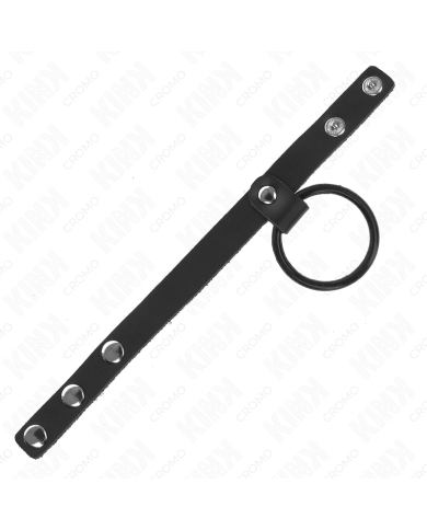 KINK ANILLO PENE SILICONA 38 CM Y DIVISOR DE BOLAS CUERO 22 X 15 CM KINK ANILLO PENE SILICONA 38 CM Y DIVISOR DE BOLAS CUERO 22 X 15 CM