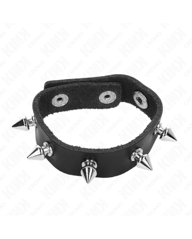 KINK ANILLO PENE CUERO CON PUAS 215 X 16 CM KINK ANILLO PENE CUERO CON PUAS 215 X 16 CM