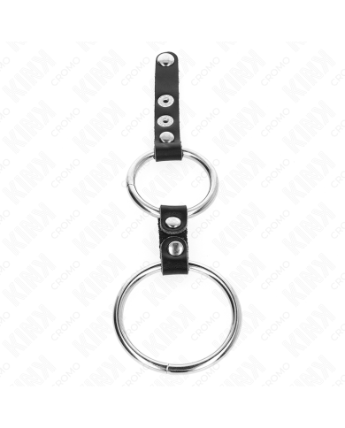 KINK ANILLO PENE DOBLE 38 CM A 5 CM CONECTADOS POR CUERO