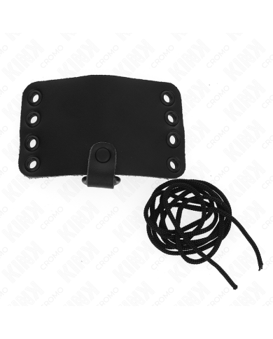 KINK ANILLO PENE CUERO CON CIERRE DE ENCAJE Y CORDONES