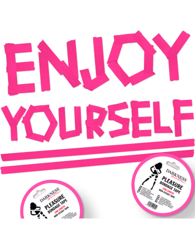 DARKNESS CINTA PARA BONDAGE ROSA NO PEGAJOSA 15 M DARKNESS CINTA PARA BONDAGE ROSA NO PEGAJOSA 15 M