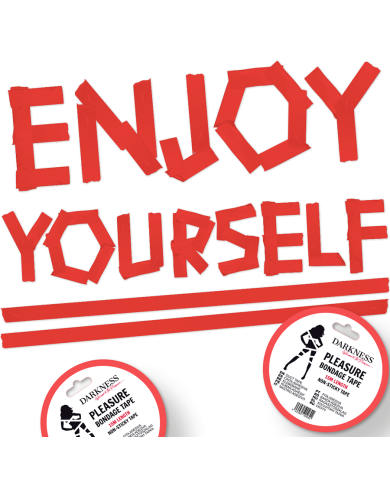 DARKNESS CINTA PARA BONDAGE ROJO NO PEGAJOSA 15 M DARKNESS CINTA PARA BONDAGE ROJO NO PEGAJOSA 15 M