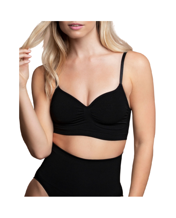 BYE BRA MEDIUM CONTROL SUJETADOR SIN COSTURAS NEGRO TALLA S