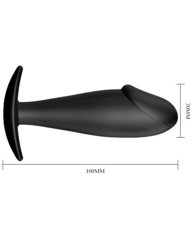 PRETTY LOVE PLUG ANAL SILICONA FORMA PENE NEGRO PRETTY LOVE PLUG ANAL SILICONA FORMA PENE NEGRO