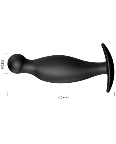 PRETTY LOVE PLUG ANAL SILICONA 117 CM NEGRO PRETTY LOVE PLUG ANAL SILICONA 117 CM NEGRO