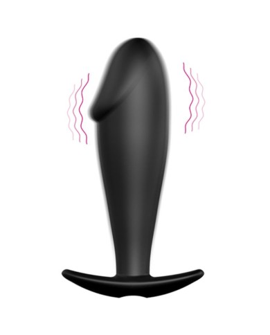 PRETTY LOVE PLUG ANAL SILICONA FORMA PENE Y 12 MODOS VIBRACION NEGRO PRETTY LOVE PLUG ANAL SILICONA FORMA PENE Y 12 MODOS VIBRACION NEGRO