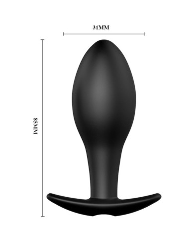 PRETTY LOVE PLUG ANAL SILICONA FORMA ANCLA 12 MODOS VIBRACION NEGRO PRETTY LOVE PLUG ANAL SILICONA FORMA ANCLA 12 MODOS VIBRACION NEGRO