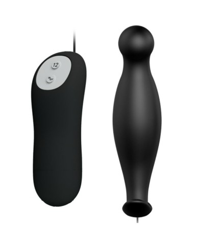 PRETTY LOVE PLUG ANAL SILICONA 12 MODOS VIBRACION NEGRO PRETTY LOVE PLUG ANAL SILICONA 12 MODOS VIBRACION NEGRO