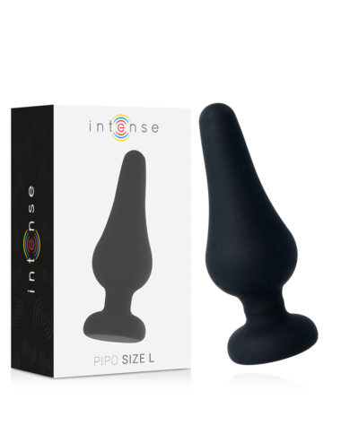 INTENSE ANAL PLUG PIPO L SILICONE NEGRO 13 CM INTENSE ANAL PLUG PIPO L SILICONE NEGRO 13 CM