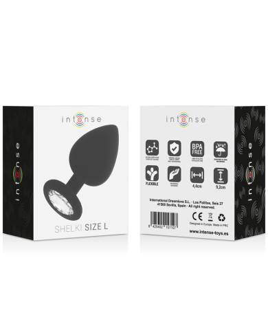 INTENSE SHELKI L PLUG ANAL NEGRO INTENSE SHELKI L PLUG ANAL NEGRO