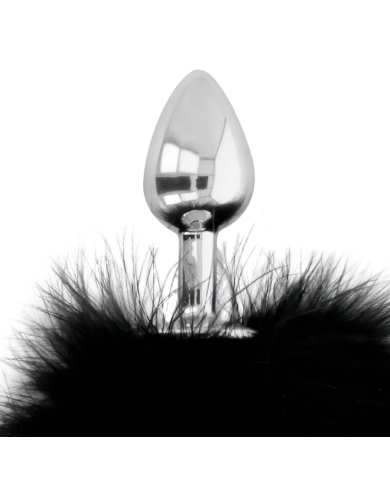 DARKNESS EXTRA BUTTPLUG ANAL CON COLA NEGRO 7 CM DARKNESS EXTRA BUTTPLUG ANAL CON COLA NEGRO 7 CM