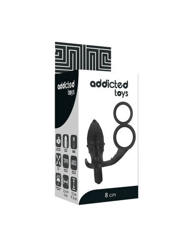 ADDICTED TOYS PLUG ANAL CON ANILLA DOBLE NEGRO ADDICTED TOYS PLUG ANAL CON ANILLA DOBLE NEGRO