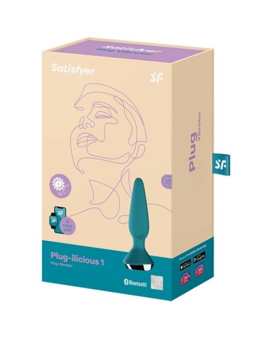 SATISFYER PLUG ILICIOUS 1 PLUG VIBRADOR VERDE SATISFYER PLUG ILICIOUS 1 PLUG VIBRADOR VERDE