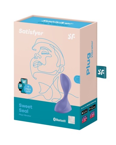 SATISFYER SWEET SEAL PLUG VIBRADOR APP VIOLETA SATISFYER SWEET SEAL PLUG VIBRADOR APP VIOLETA