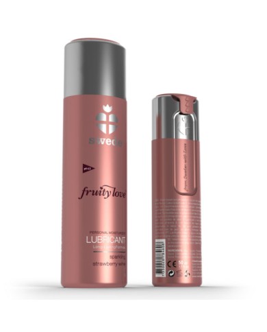 SWEDE FRUITY LOVE LUBRICANTE FRESAS CON CHAMPAGNE 50 ML SWEDE FRUITY LOVE LUBRICANTE FRESAS CON CHAMPAGNE 50 ML