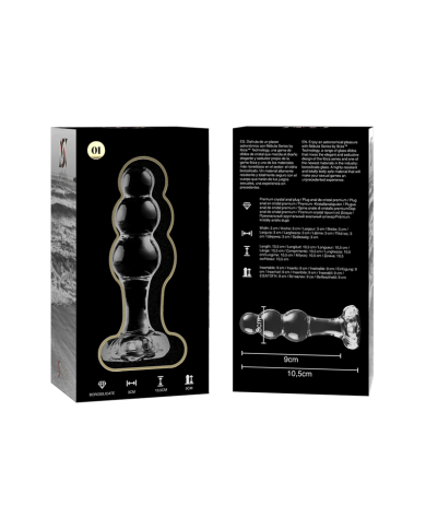 NEBULA SERIES BY IBIZA MODELO 1 PLUG CRISTAL TRANSPARENTE 105 CM O 3 CM