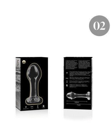 NEBULA SERIES BY IBIZA MODELO 2 PLUG CRISTAL TRANSPARENTE 11 CM O 35 CM