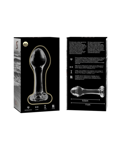 NEBULA SERIES BY IBIZA MODELO 2 PLUG CRISTAL TRANSPARENTE 11 CM O 35 CM