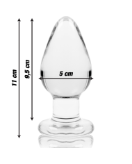 NEBULA SERIES BY IBIZA MODELO 3 PLUG CRISTAL TRANSPARENTE 11 CM O 5 CM