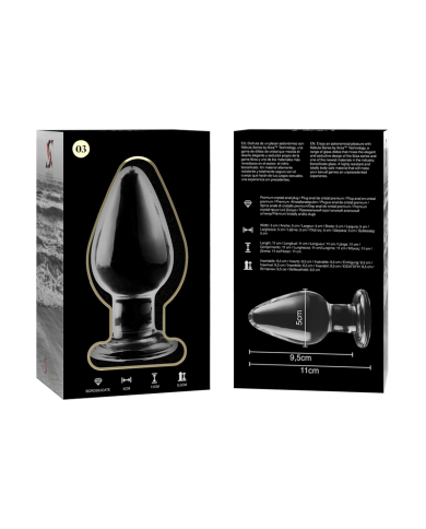 NEBULA SERIES BY IBIZA MODELO 3 PLUG CRISTAL TRANSPARENTE 11 CM O 5 CM