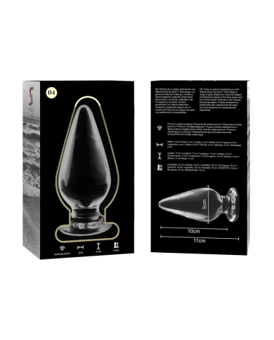 NEBULA SERIES BY IBIZA MODELO 4 PLUG CRISTAL TRANSPARENTE 11 CM O 5 CM