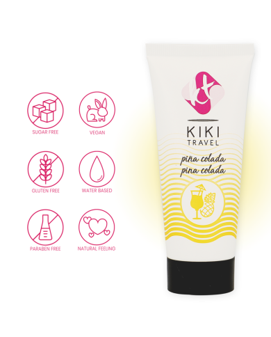 KIKI TRAVEL LUBRICANTE SABOR A PINA COLADA 50 ML KIKI TRAVEL LUBRICANTE SABOR A PINA COLADA 50 ML