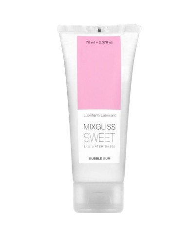 MIXGLISS LUBRICANTE BASE AGUA SABOR A CHICLE 70 ML MIXGLISS LUBRICANTE BASE AGUA SABOR A CHICLE 70 ML