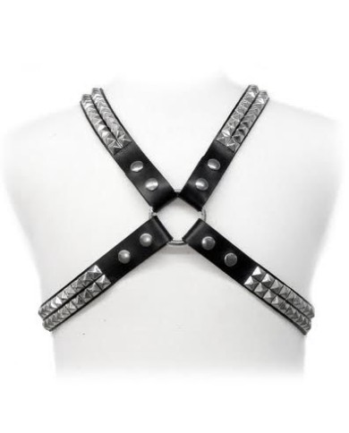 LEATHER BODY PYRAMID STUD HARNESS LEATHER BODY PYRAMID STUD HARNESS