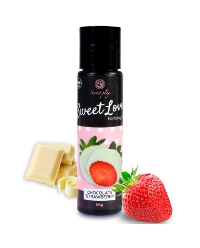 SECRETPLAY GEL SWEET LOVE FRESA Y CHOCOLATE BLANCO 60 ML SECRETPLAY GEL SWEET LOVE FRESA Y CHOCOLATE BLANCO 60 ML